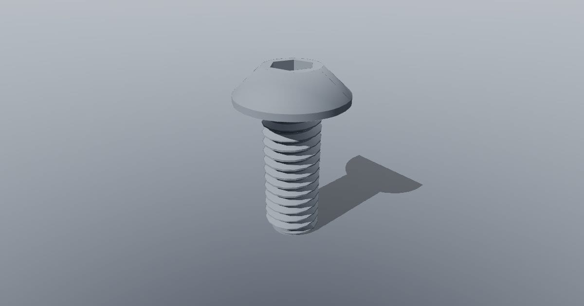Button head screw M4 x 10