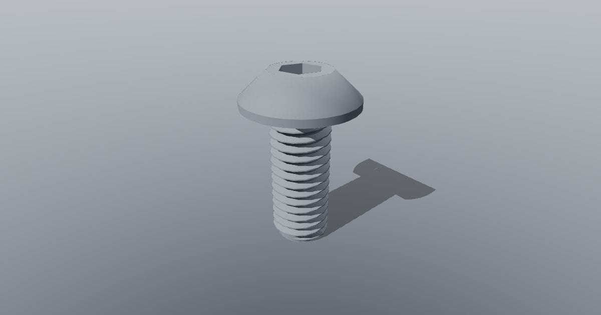 Button head screw M5 x 12