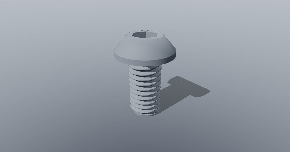 Button head screw M6 x 12