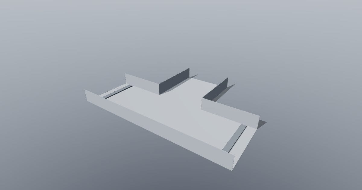 Cable tray tee - Original MEP CAD