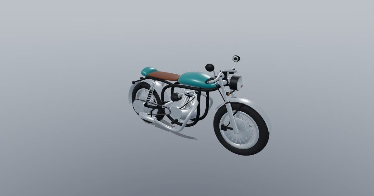 Cafe racer motorcycle