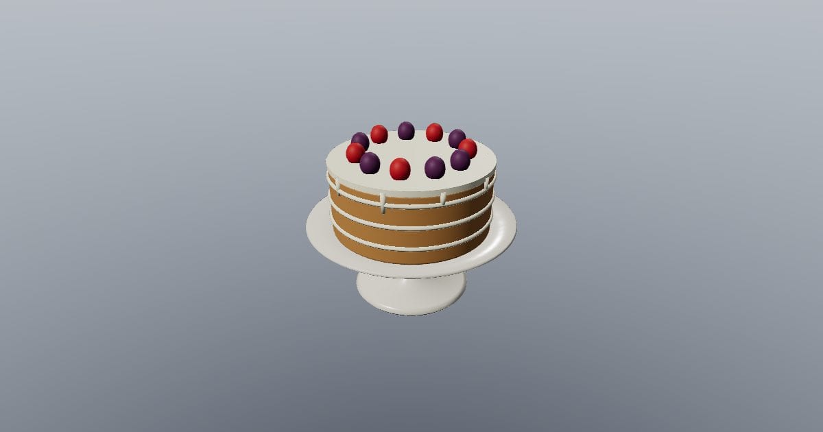 Cake on stand - Original Tableware and Food Prop