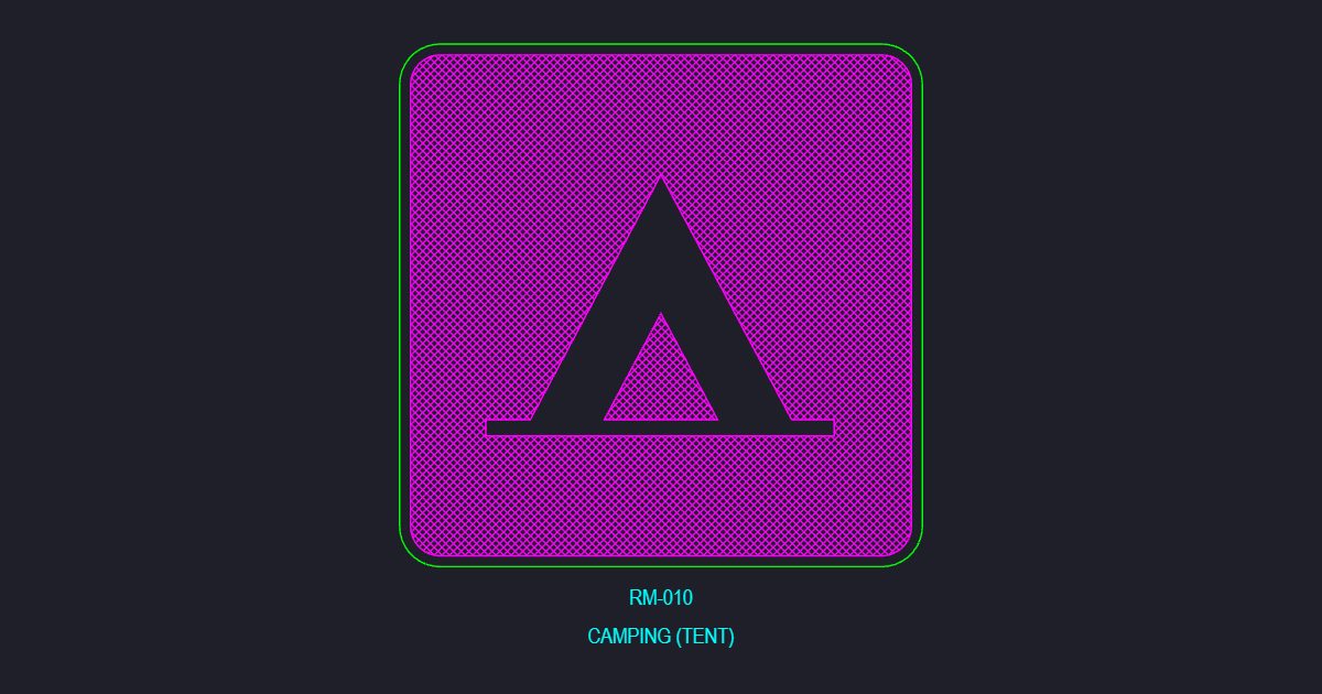 Camping (Tent) Sign (USFS RM_010)