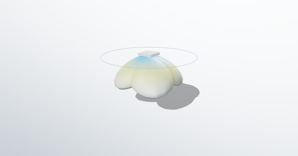Canopy light, square distribution (LDT)