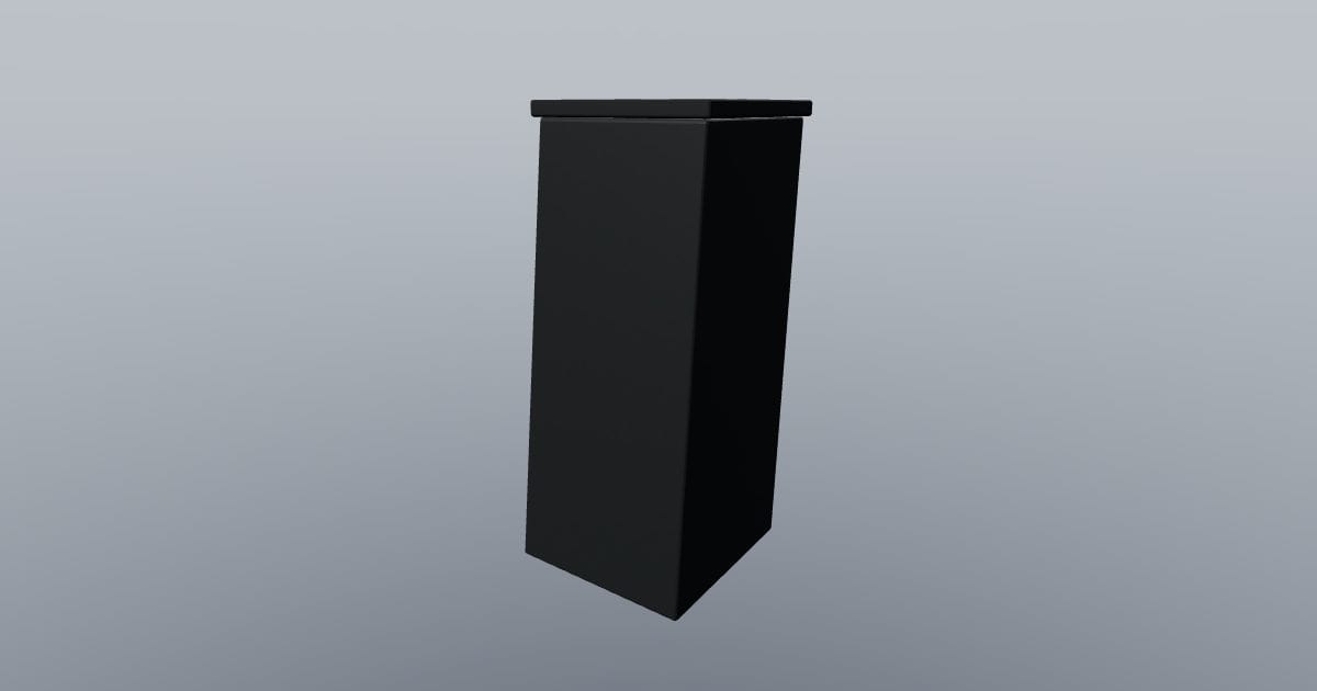 Canted display pedestal - Display Plinth