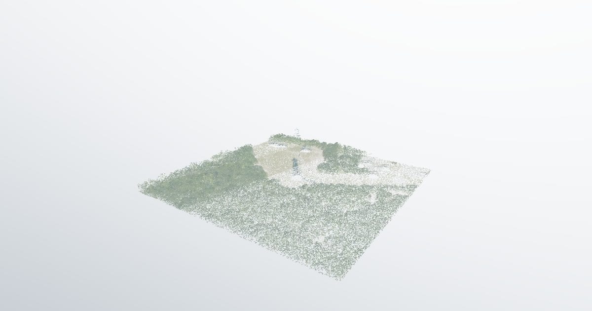 Cape Hatteras lighthouse grounds, aerial LiDAR (PTS)