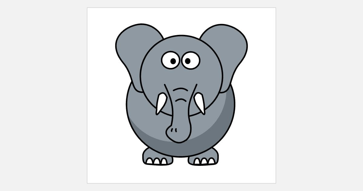Cartoon elephant