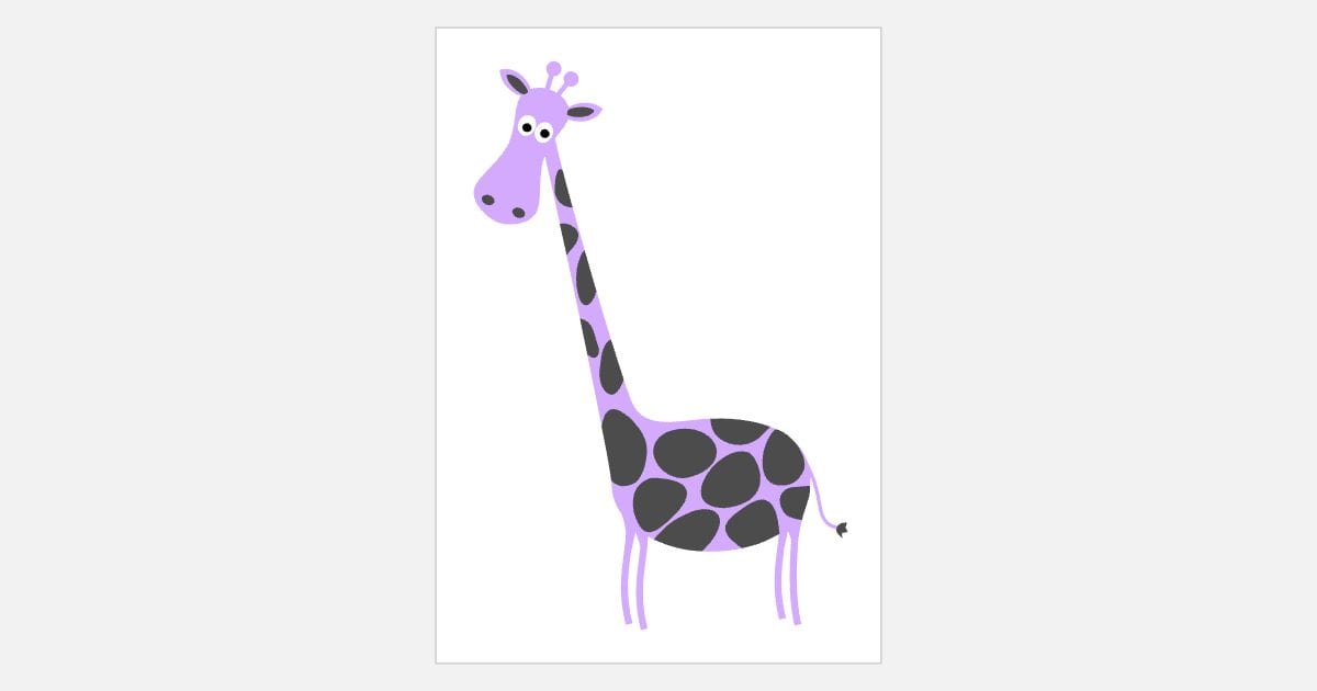 Cartoon giraffe