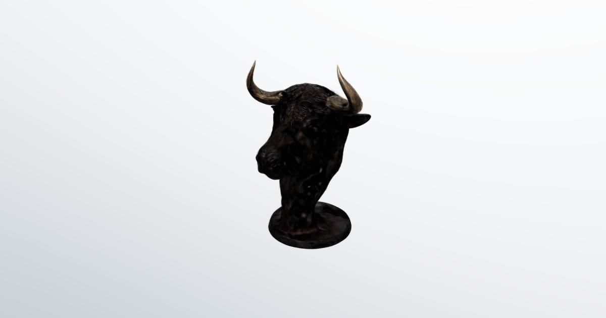 Carved bull head (.ksplat)