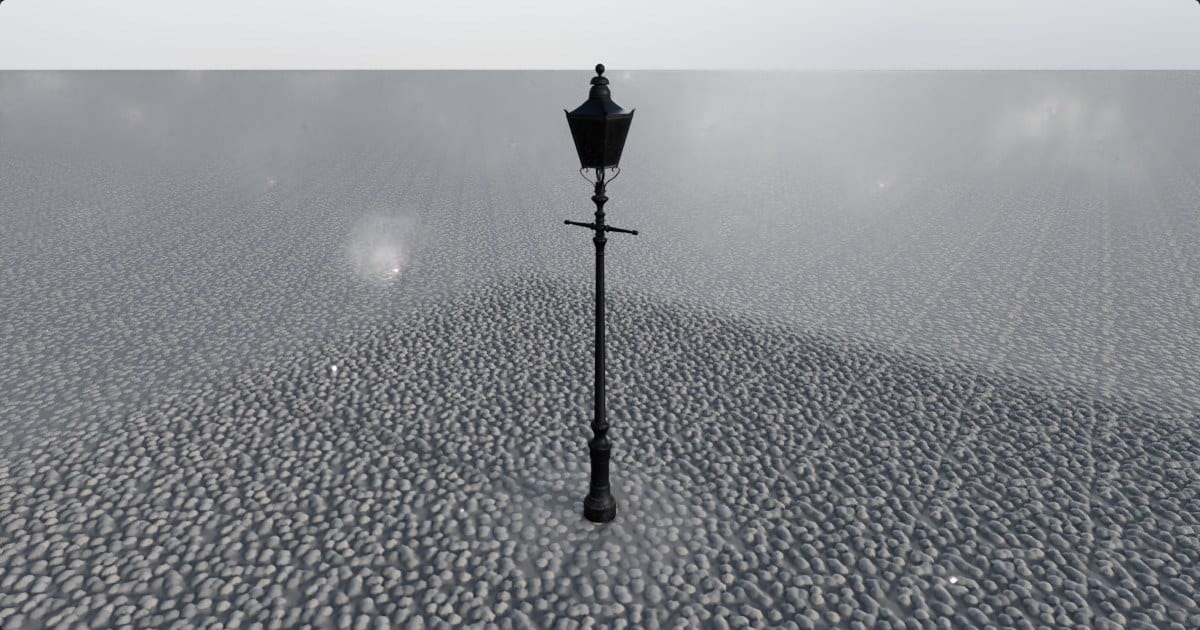 Cast-iron street lamp