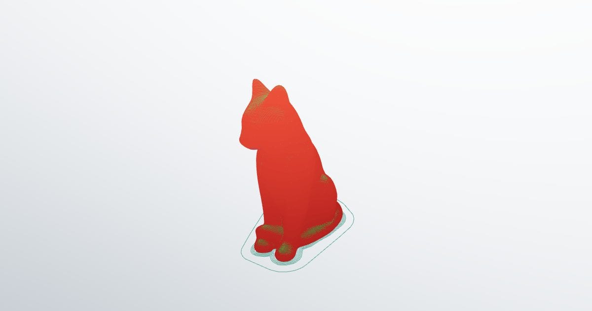 Cat statue (3D printer)