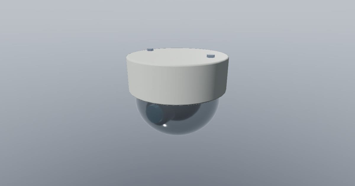 Ceiling dome security camera