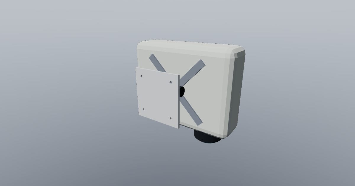 Ceiling projector and adjustable mount (PLY)