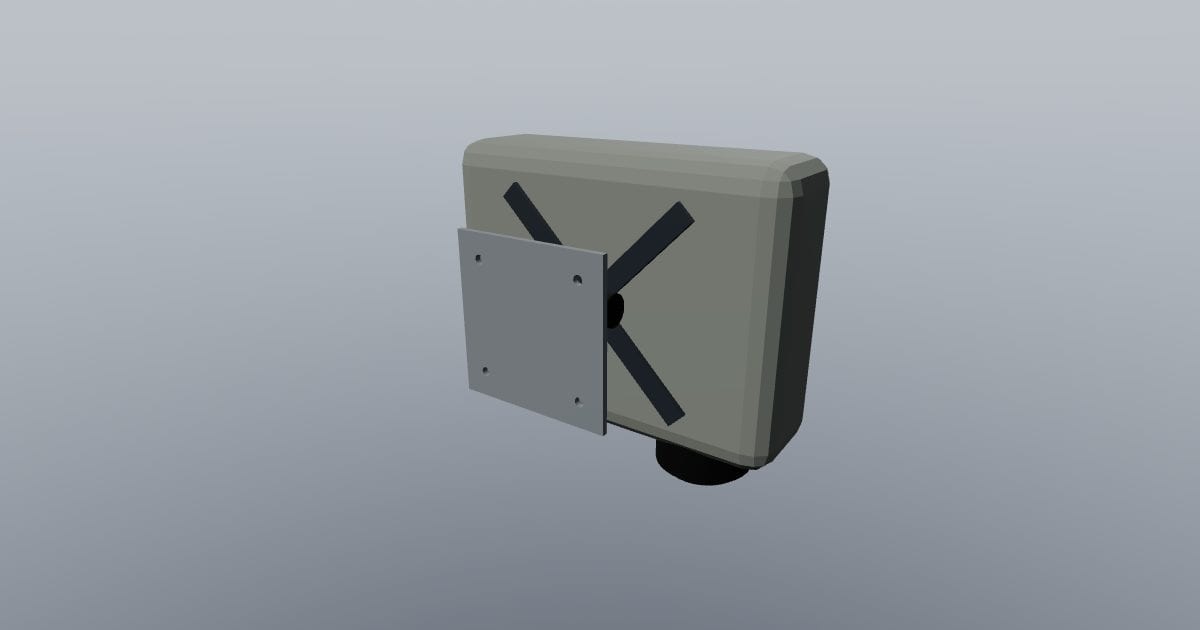 Ceiling projector and adjustable mount (X3D)