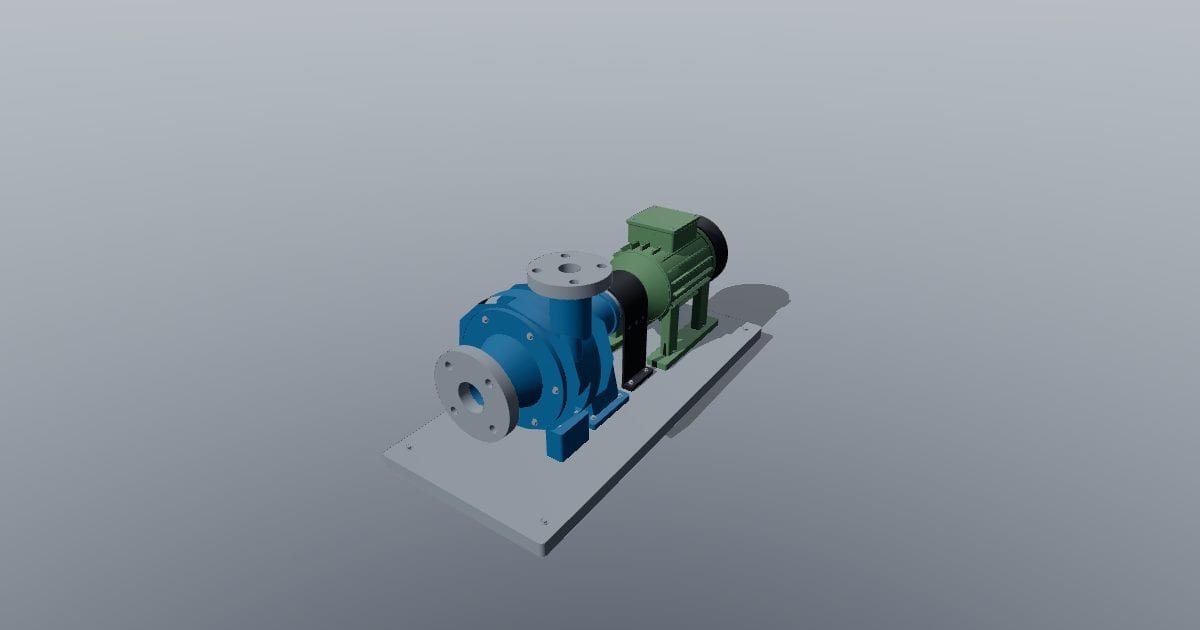 Centrifugal pump with electric motor