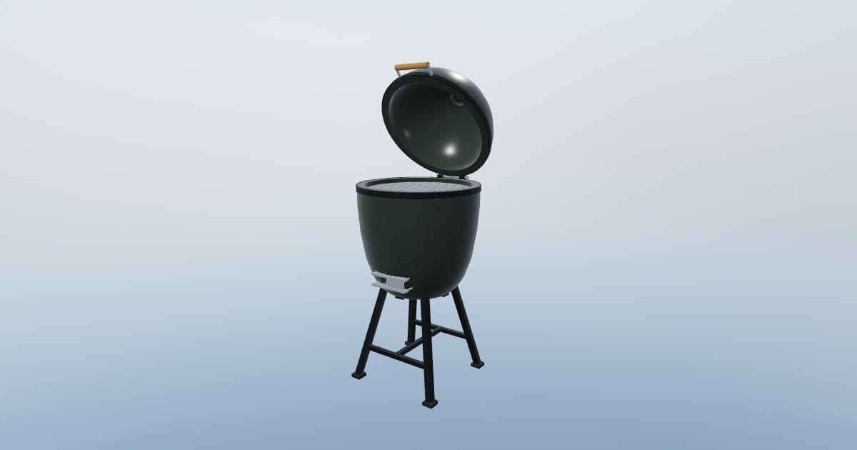Ceramic kamado grill