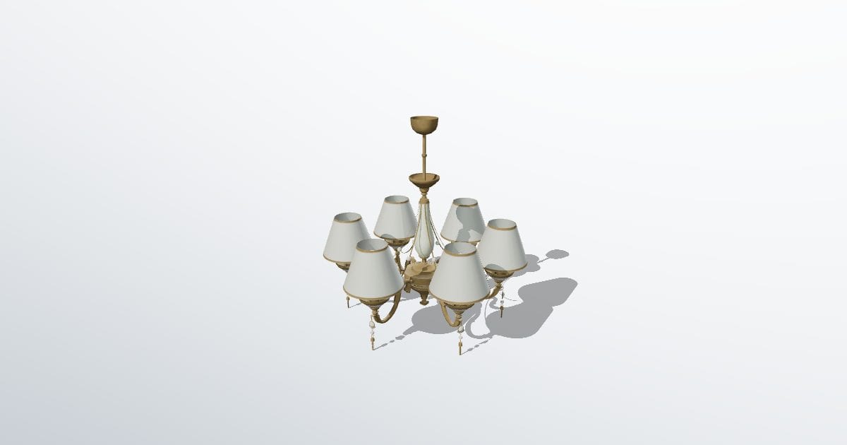 Chandelier, brass