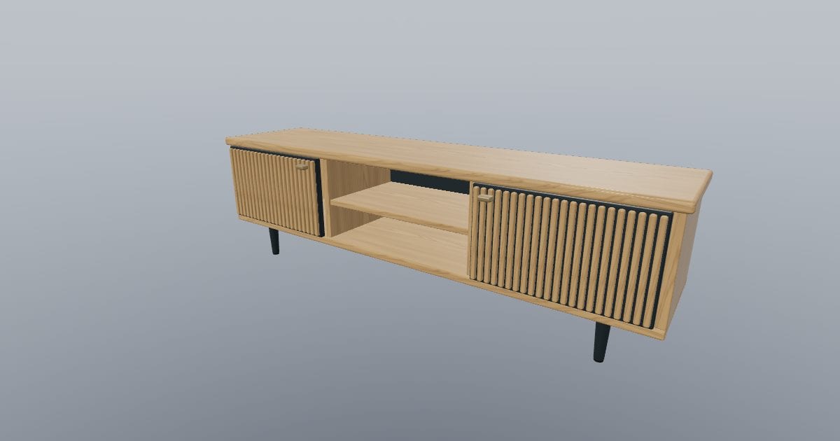 CHANNEL 180 - Oak Media Console