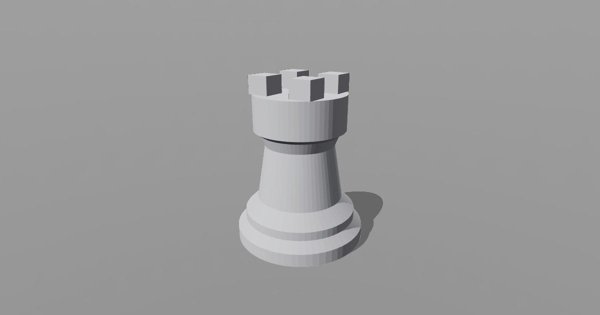 Chess rook (ASCII)