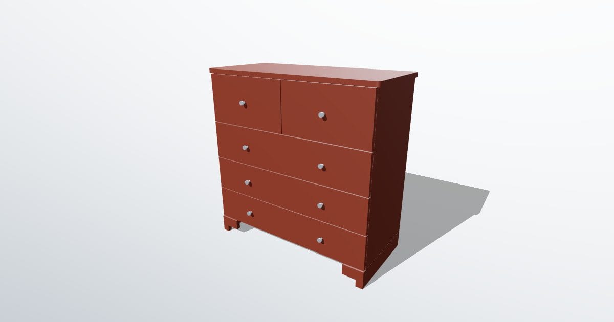 Chest of drawers, cherry