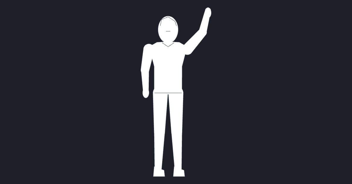Child boy reaching elevation - Person CAD Block