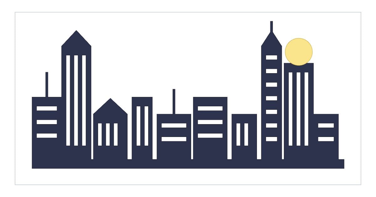 City skyline silhouette