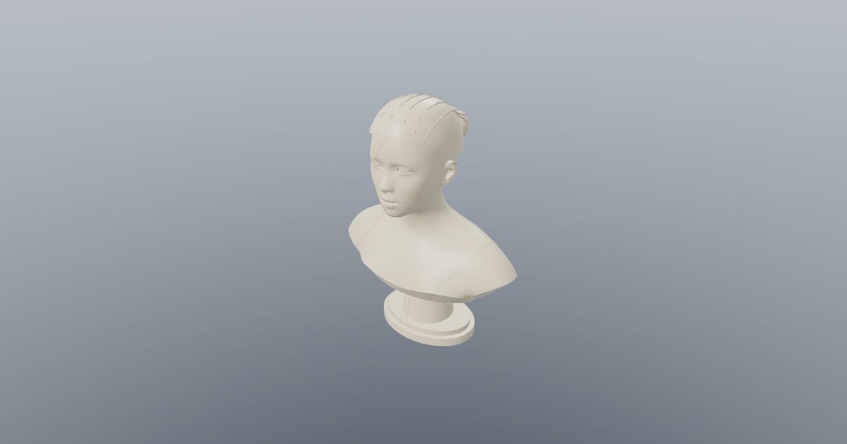 Classical female bust