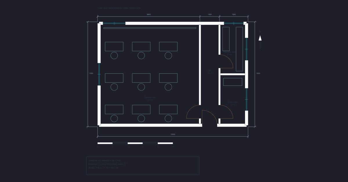 Classroom and resource store - 70 m2