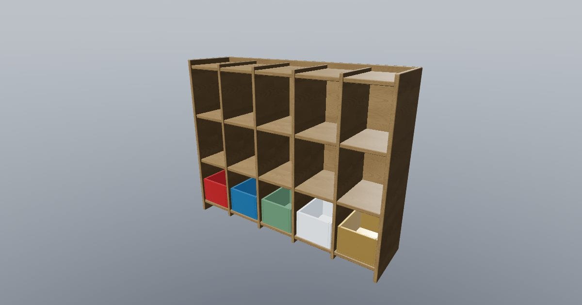 Classroom storage cubbies - Education furniture