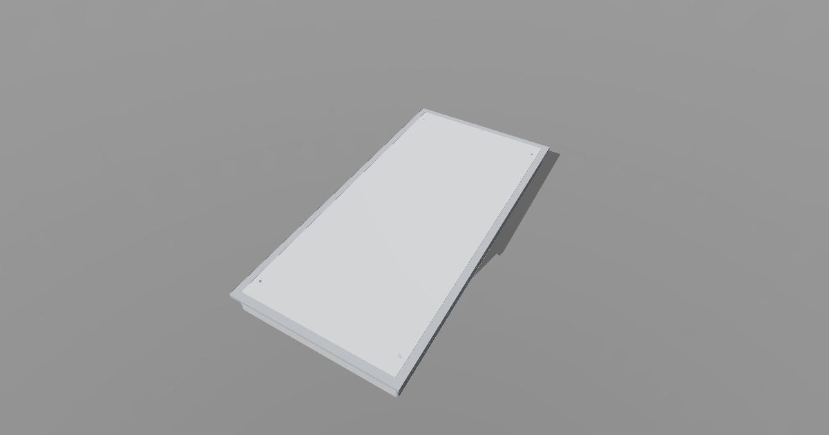 Cleanroom sealed troffer 2 x 4 - Original lighting CAD