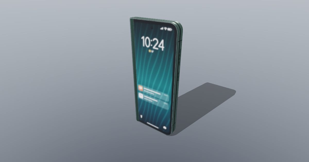 Closed foldable phone