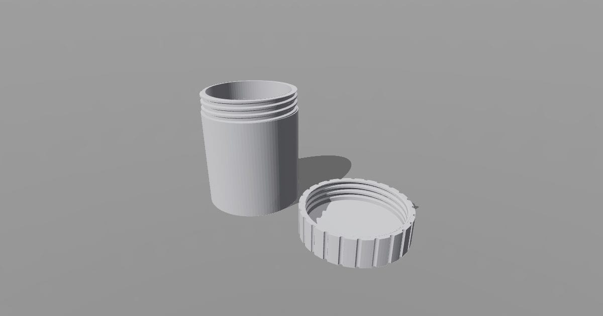 Coarse-thread storage container
