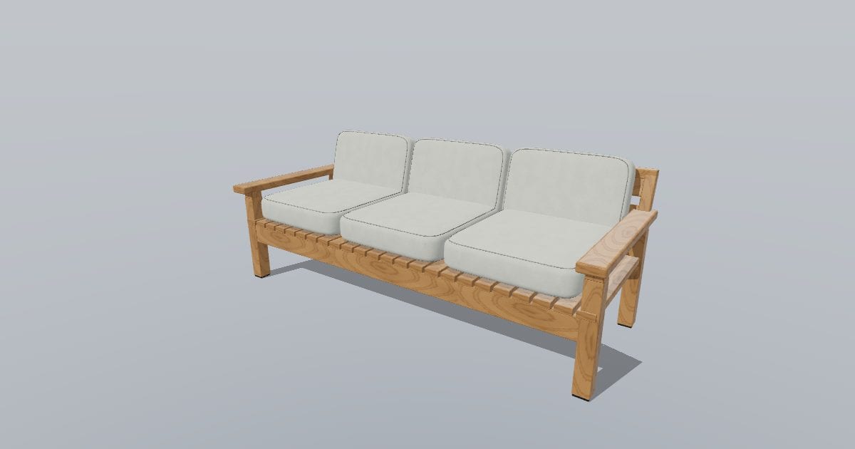 COAST - Three-Seat Outdoor Sofa