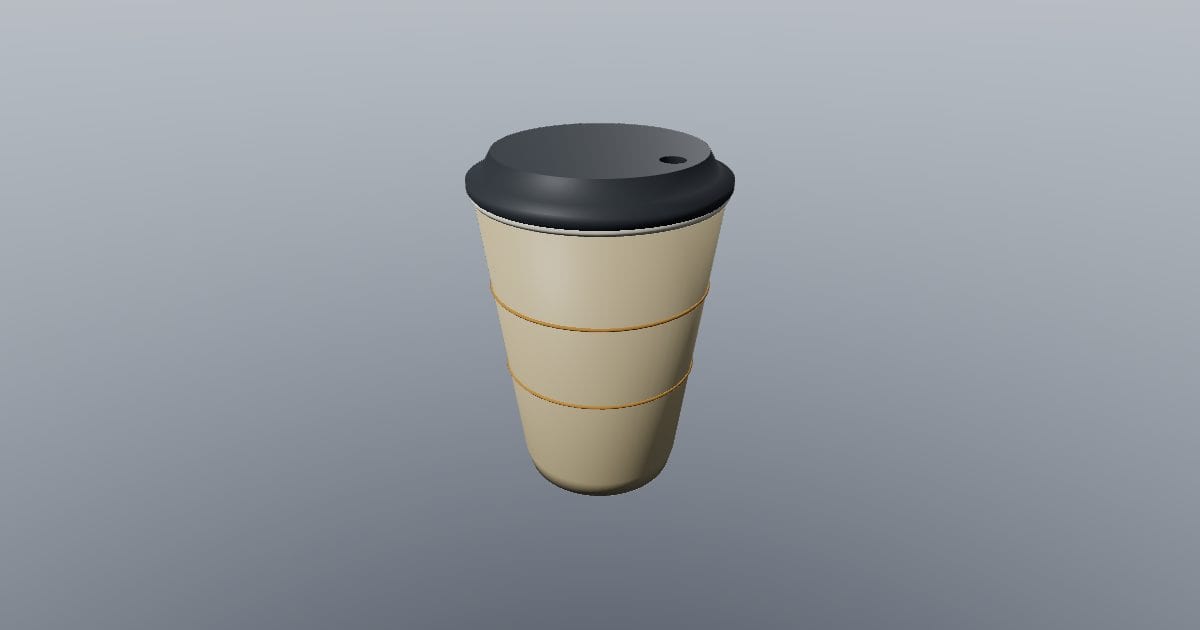 Coffee cup with lid - Original Drink Vessel