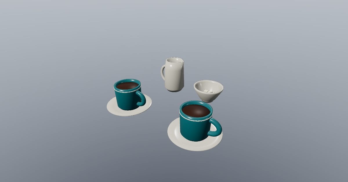 Coffee set - Original Tableware and Food Prop