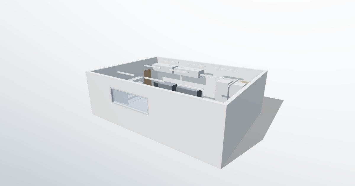 Commercial kitchen (DIALux evo)