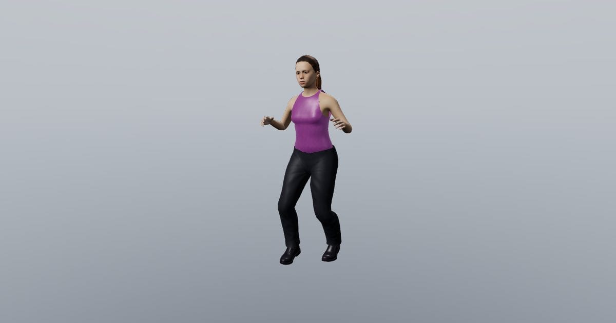 Compact shuffle - Dancing 3D Person, Animated