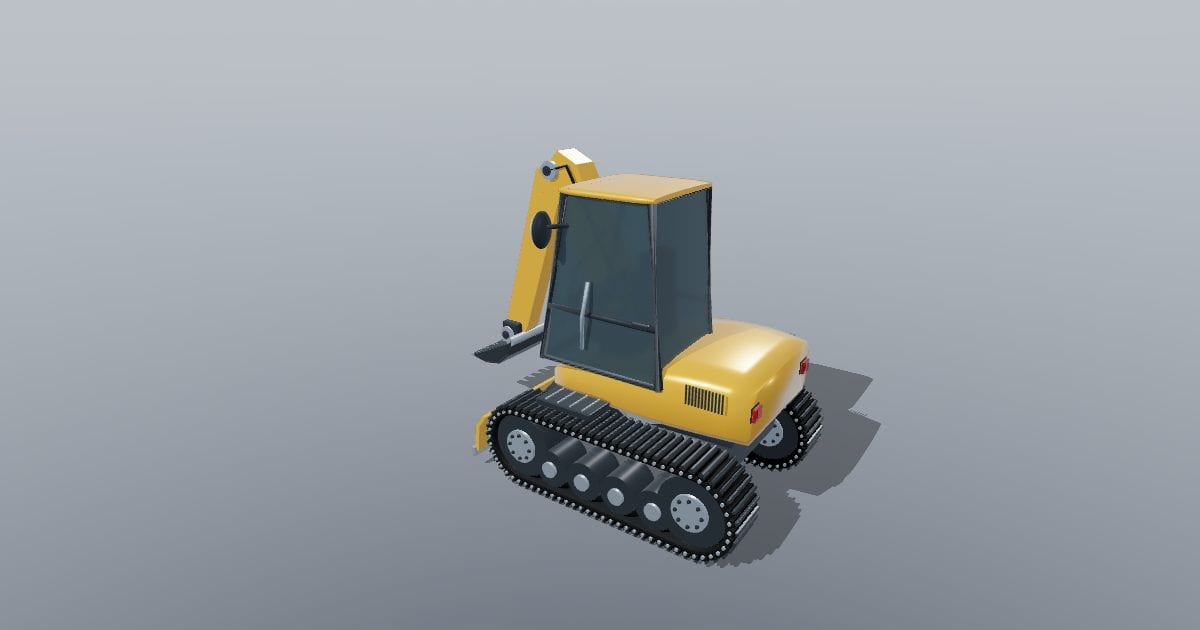Compact tracked excavator