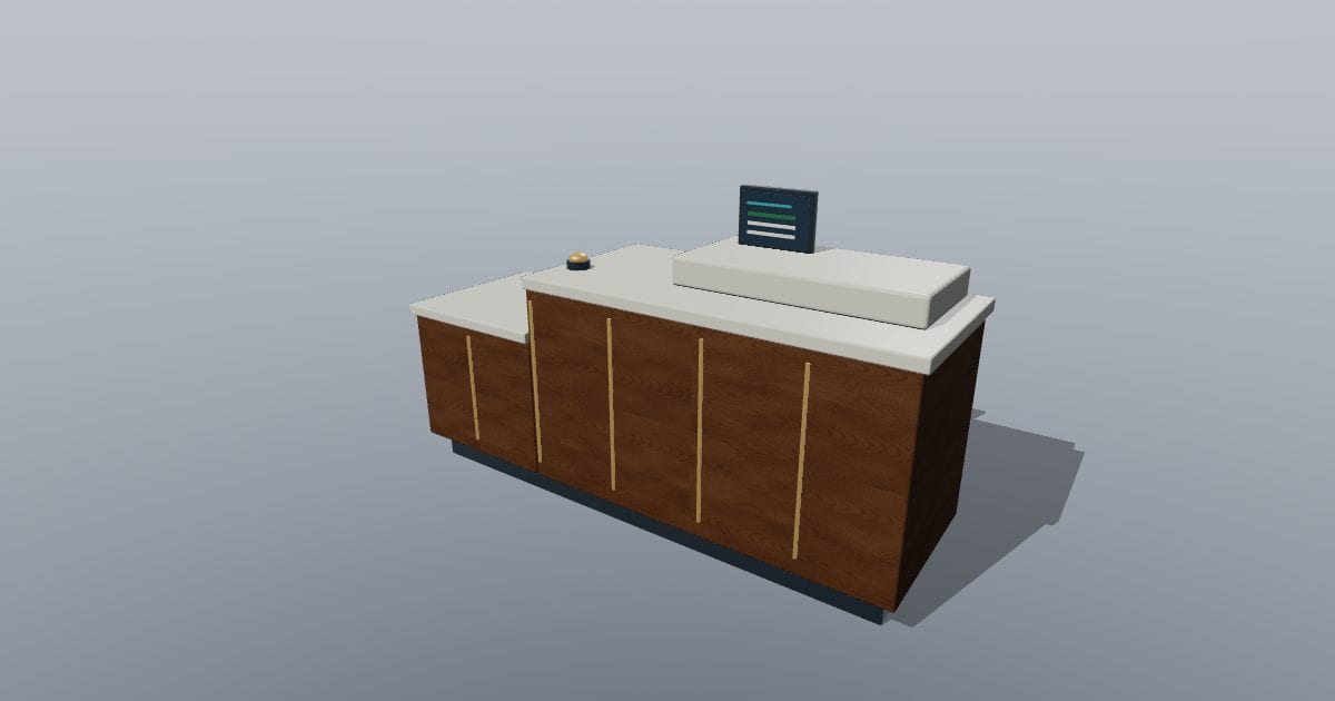 Concierge desk - Original Hotel Furnishing