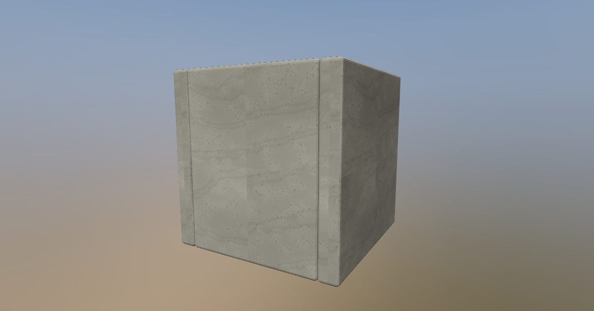 Concrete cube planter