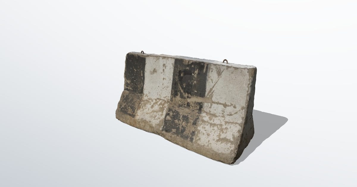 Concrete road barrier