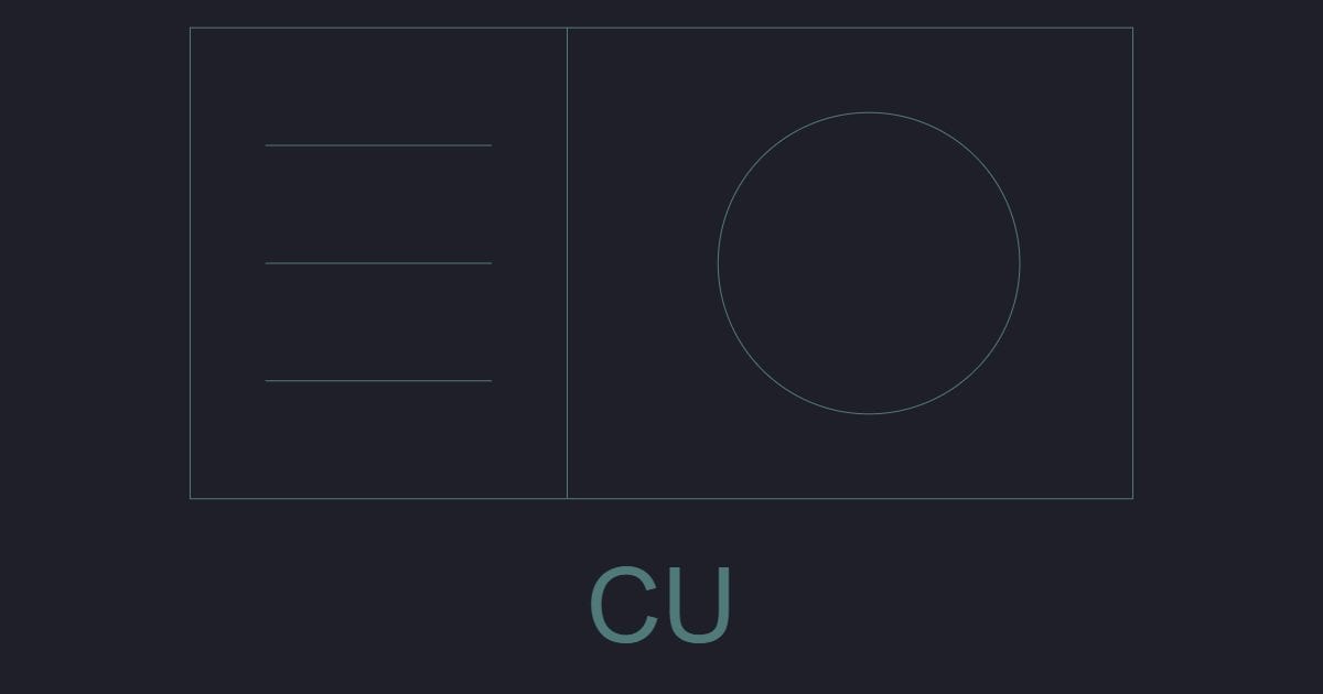 Condensing unit - Plumbing and HVAC CAD Symbol