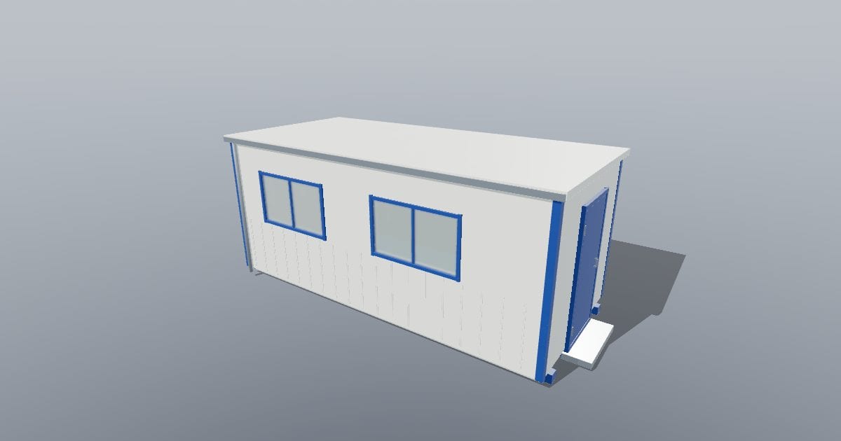 Construction site cabin