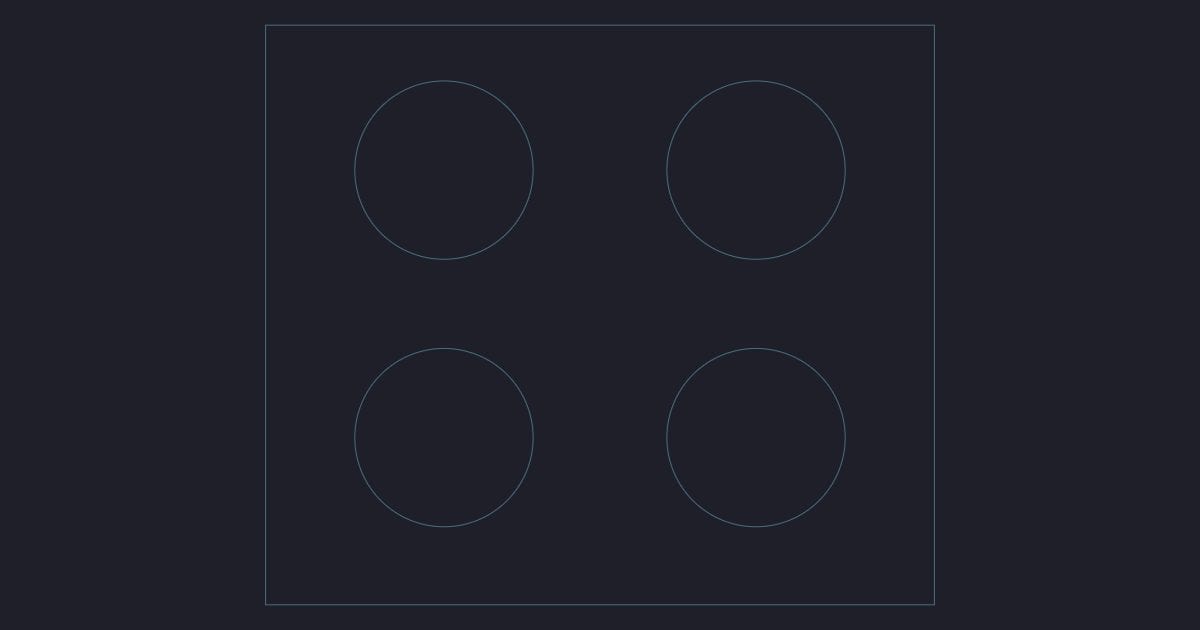 Cooktop plan - CAD Block