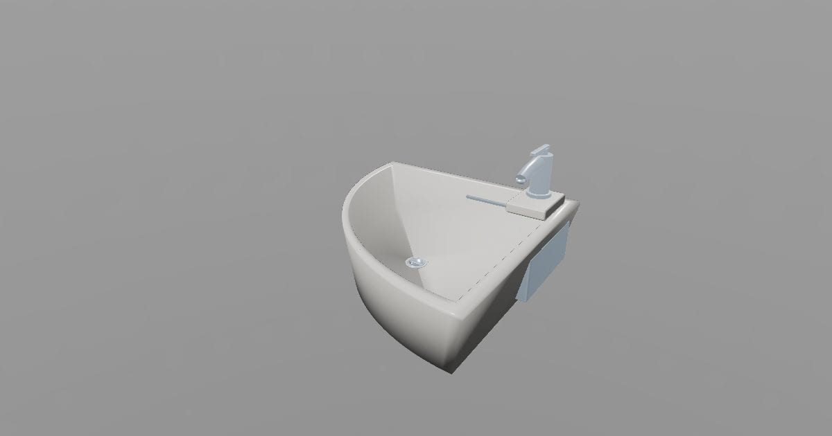 Corner Basin - Corner Wall Basin