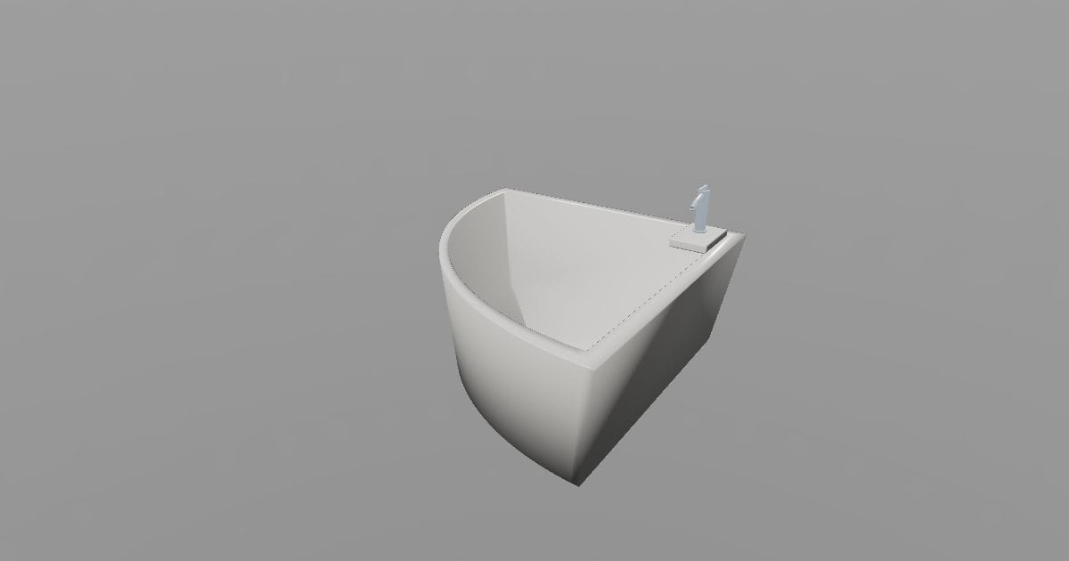 Corner Bath - Corner Soaking Tub