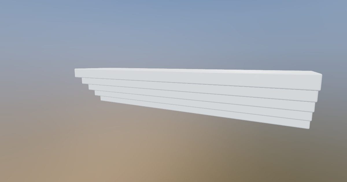 Cornice run - Original exterior model