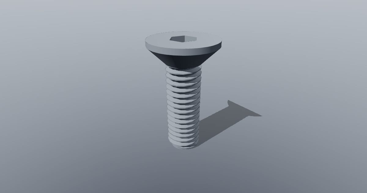 Countersunk screw M3 x 10