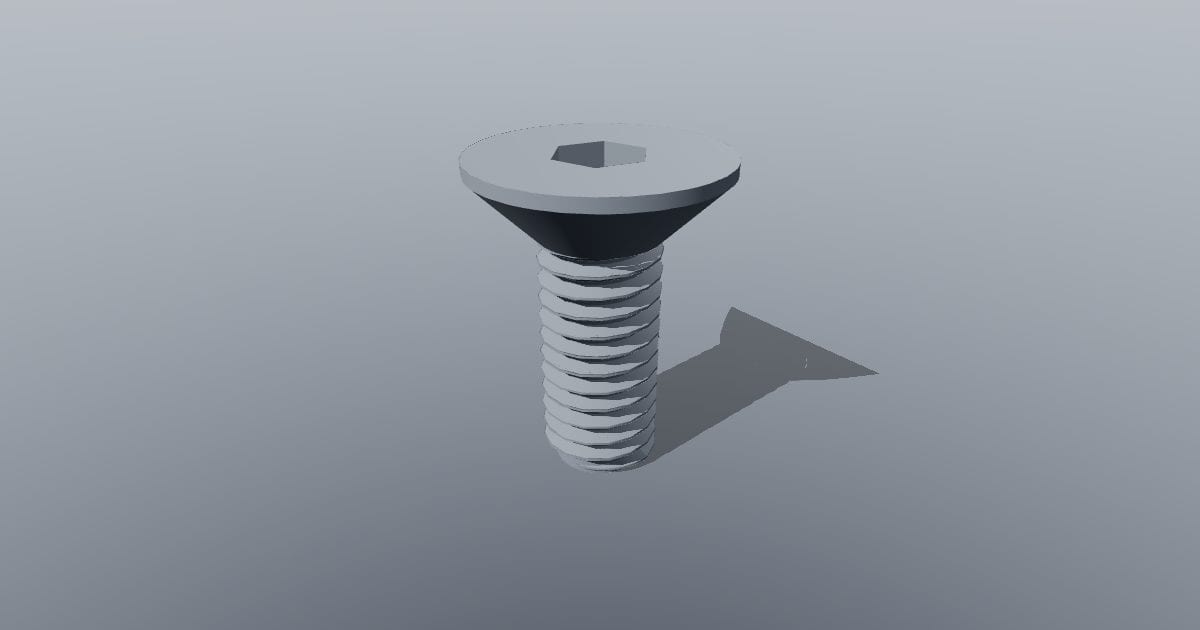 Countersunk screw M6 x 16