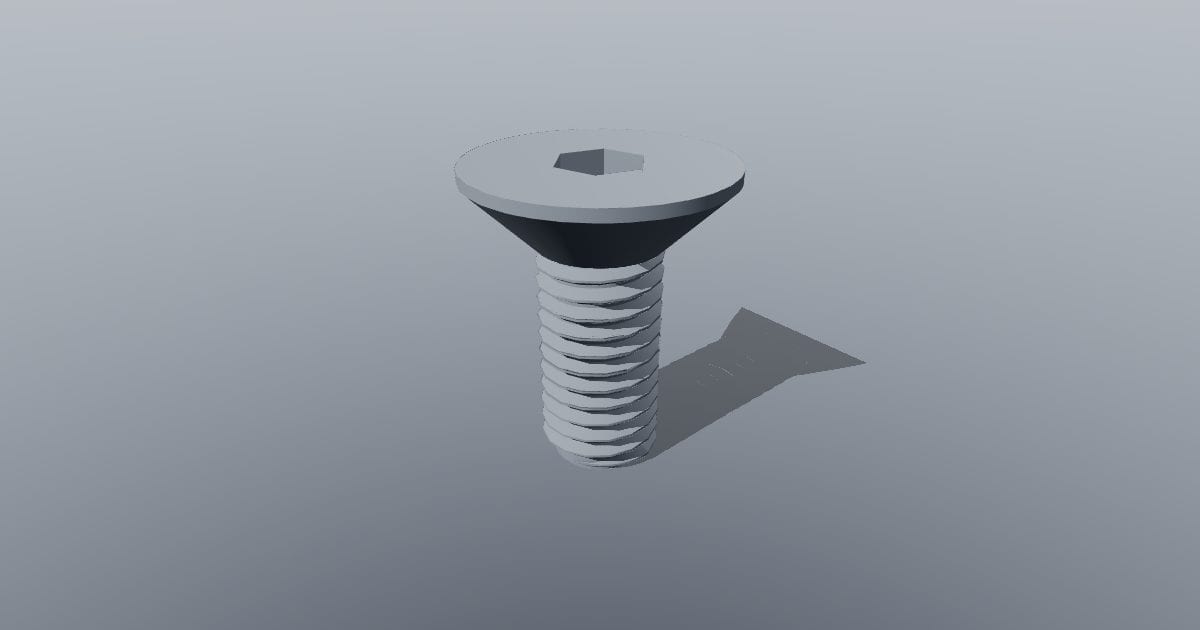 Countersunk screw M8 x 20